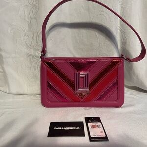 Karl Lagerfeld “Simone” handbag in hot pink